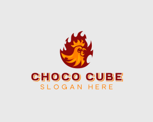 Blazing Barbecue Chicken Logo