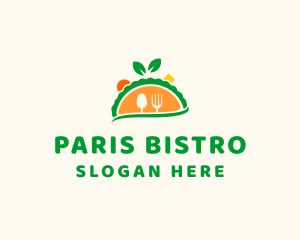 Vegetarian Taco Restaurant logo design