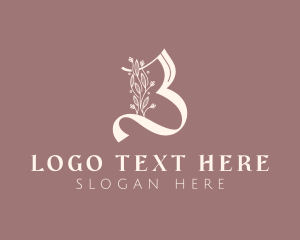 Fragrance - Feminine Floral Letter B logo design
