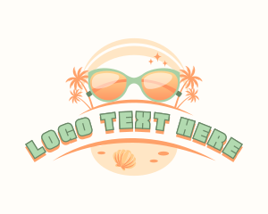 Optal - Beach Sunglasses Shades logo design
