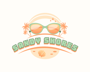 Beach Sunglasses Shades logo design