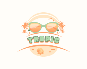 Beach Sunglasses Shades logo design