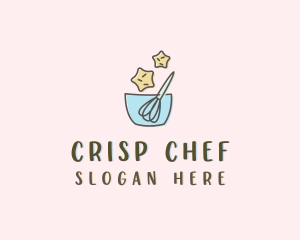 Star Cookie Whisk logo design