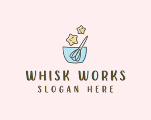 Star Cookie Whisk logo design