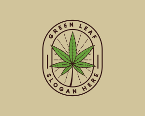 Marijuana Leaf Weed logo design