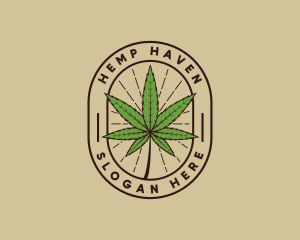 Marijuana Leaf Weed logo design