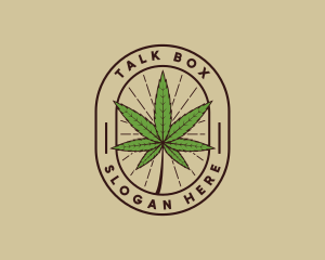 Weed - Marijuana Leaf Weed logo design