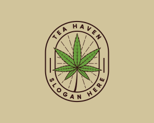 Marijuana Leaf Weed logo design