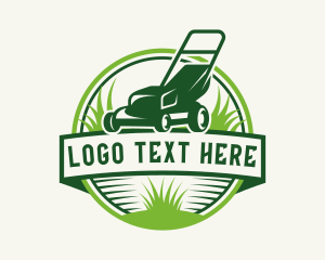 Natural - Lawn Yard Mower logo design