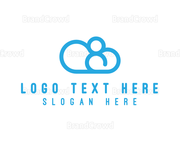 Sky Cloud Number 8 Logo