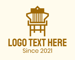 Seat - Brown Furniture Chair logo design