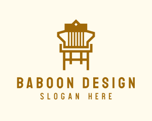 Brown Furniture Chair logo design