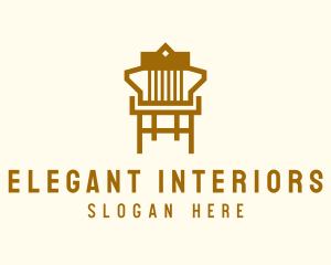 Brown Furniture Chair logo design