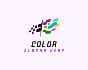 Colorful Digital Confetti logo design