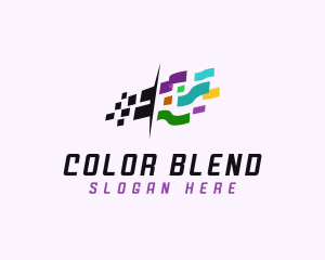 Colorful Digital Confetti logo design