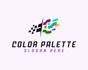 Colorful Digital Confetti logo design