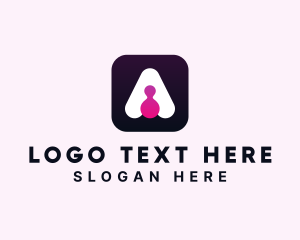 Programmer - Digital Icon Letter A logo design