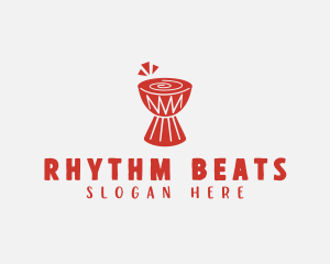 Djembe Percussion Drums logo design