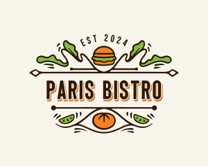 Burger Bistro Restaurant logo design