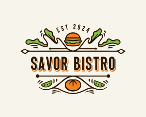 Burger Bistro Restaurant logo design