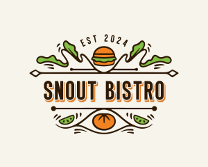 Burger Bistro Restaurant logo design