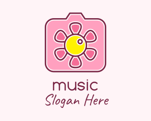 Fancy - Sunflower Rose Camera logo design