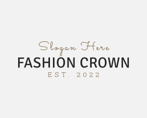 Luxury Fashion Style logo design