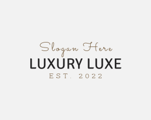 Luxury Fashion Style logo design