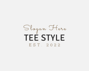 Luxury Fashion Style logo design