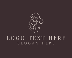 Postpartum - Maternal Baby Childcare logo design