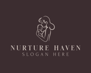 Postpartum - Maternal Baby Childcare logo design