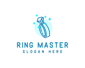 Ring - Shining Diamond Ring logo design