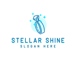 Shining Diamond Ring logo design