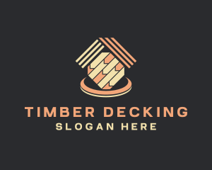 Decking - House Flooring Tile logo design