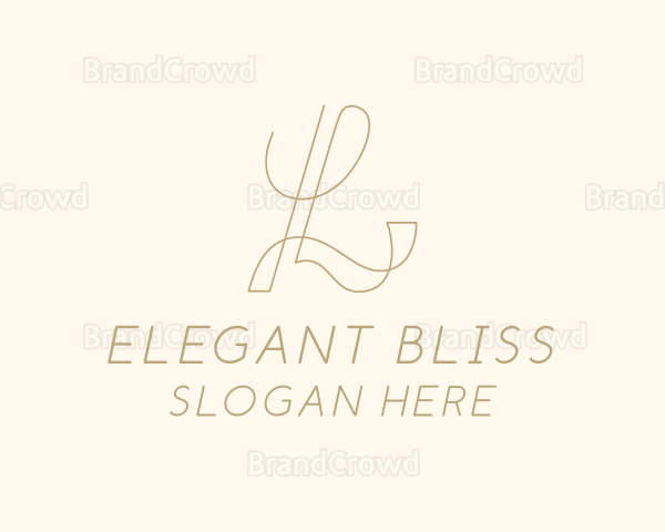 Business Calligraphy Letter L Logo