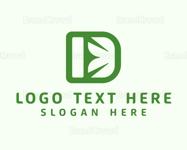Natural Organic Letter D Logo