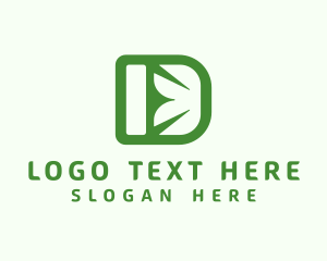 Letter D - Natural Organic Letter D logo design