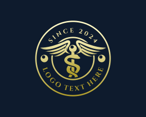 Badge - Medical Caduceus Pharmacy logo design
