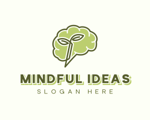 Holistic Mind Leaf logo design