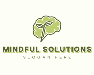 Holistic Mind Leaf logo design