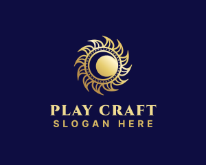 Luxury Sun Moon logo design