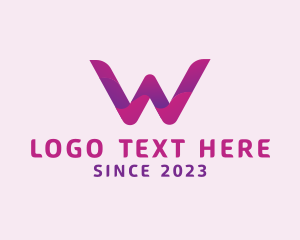 Initial - Tech Letter W logo design