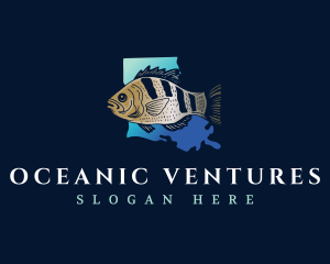 Louisiana Aquatic Fishing logo design