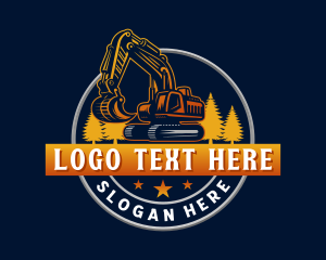Equipment - Construction Excavator Equipment logo design