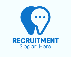 Blue Dental Chat App Logo