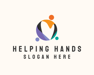 Volunteering - Charity Heart Foundation logo design