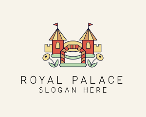 Palace - Inflatable Preschool Castle logo design