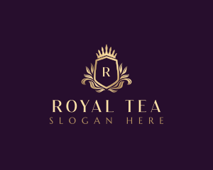 Royal Floral Shield  logo design