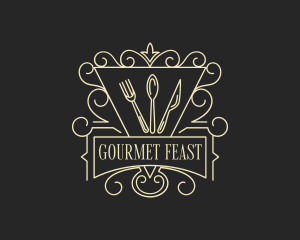 Gourmet Catering Diner logo design