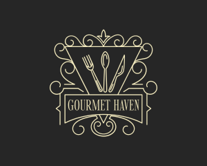 Gourmet Catering Diner logo design